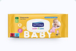 Septona Baby Wipes Chamomile 80 copë